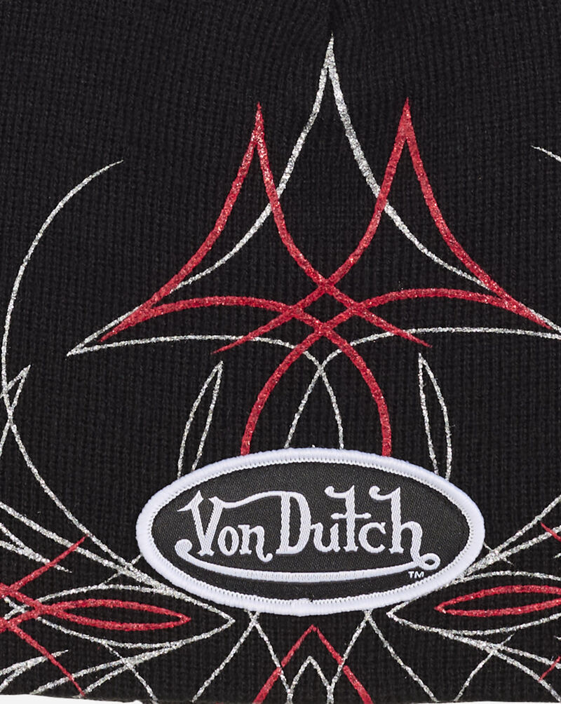 Von Dutch Pin Up Beanie  VDCB0005 Black 2