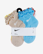 Nike Little Kids' 6PK Ruffle Ankle Socks (5-7) GN0925-X5C Beige 4