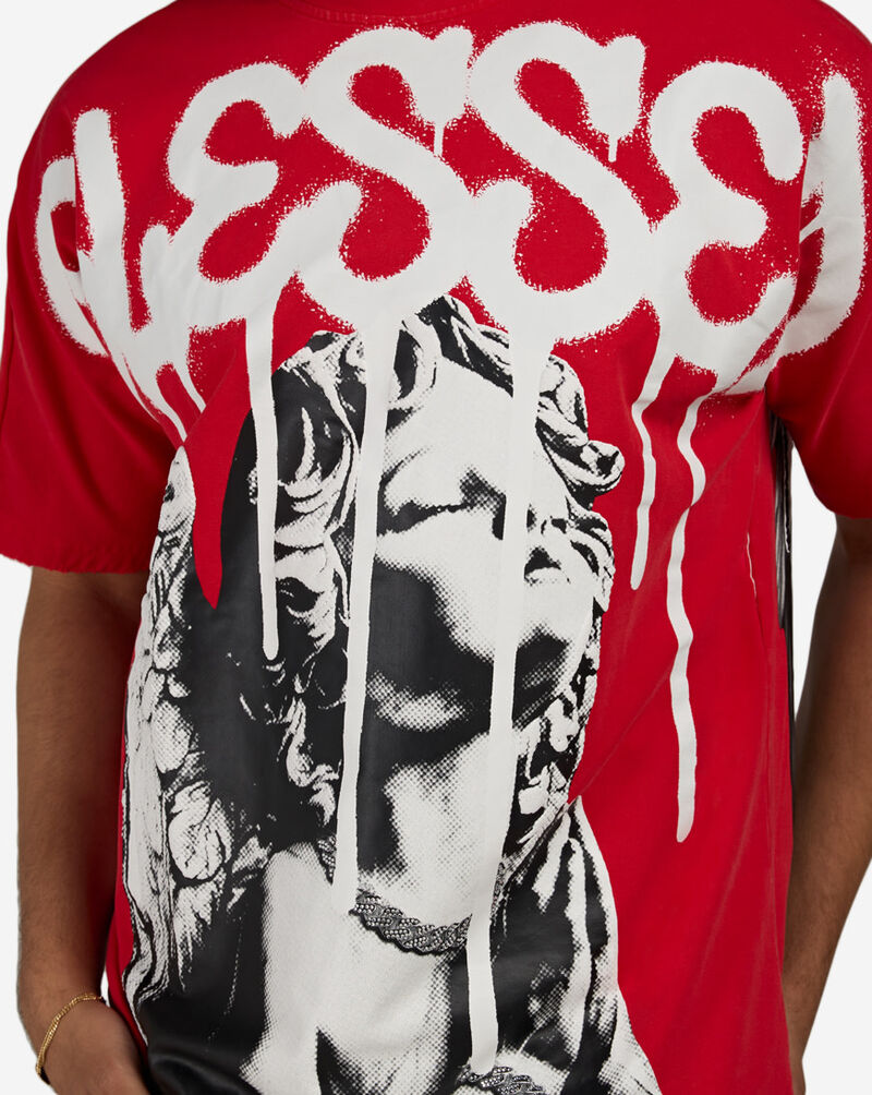 STREETZ IS WATCHIN Pray For Better Days Tee SIW5302-RED Red 3