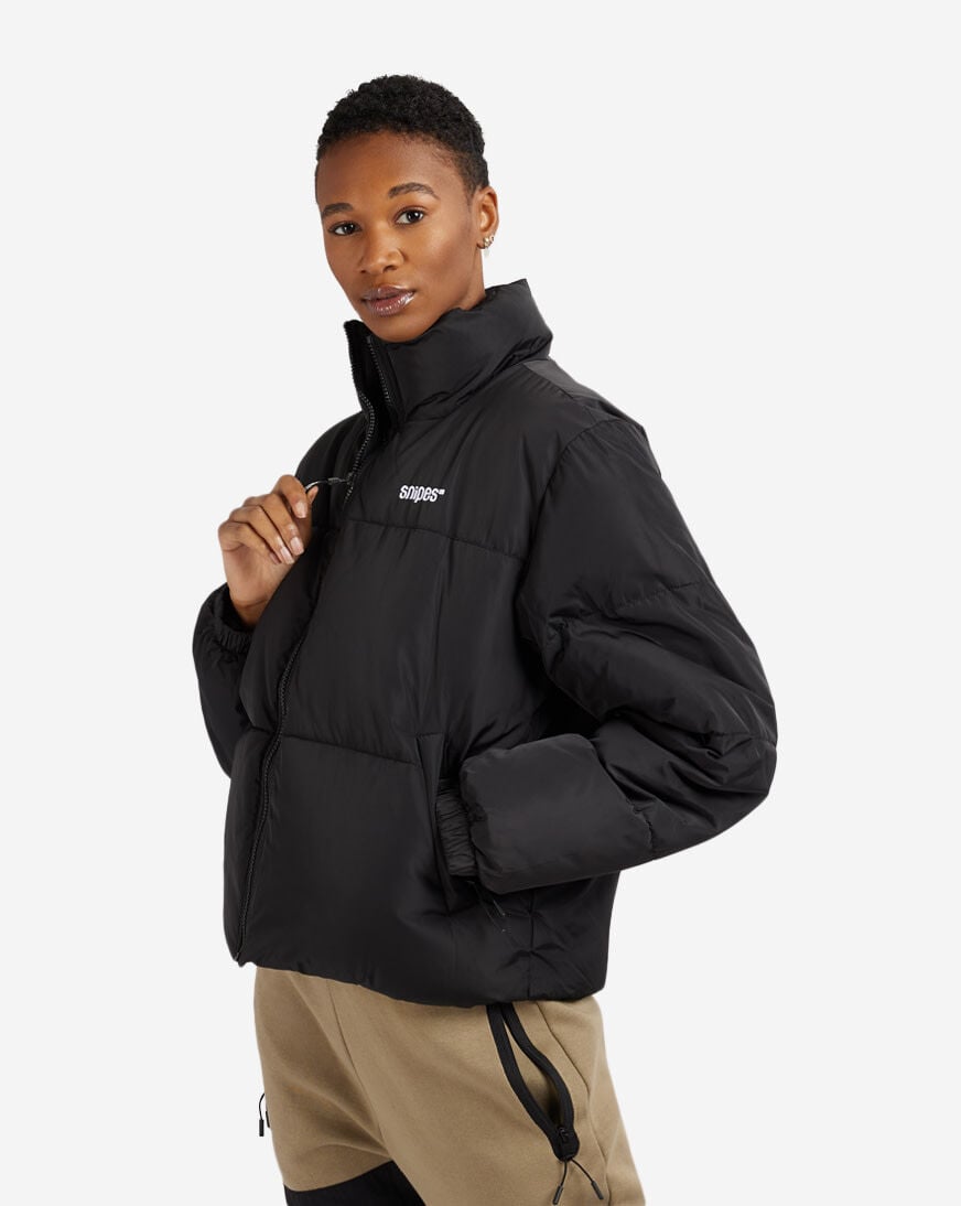 Shop SNIPES Small Logo Puffer Jacket SW224 001 1 black SNIPES USA