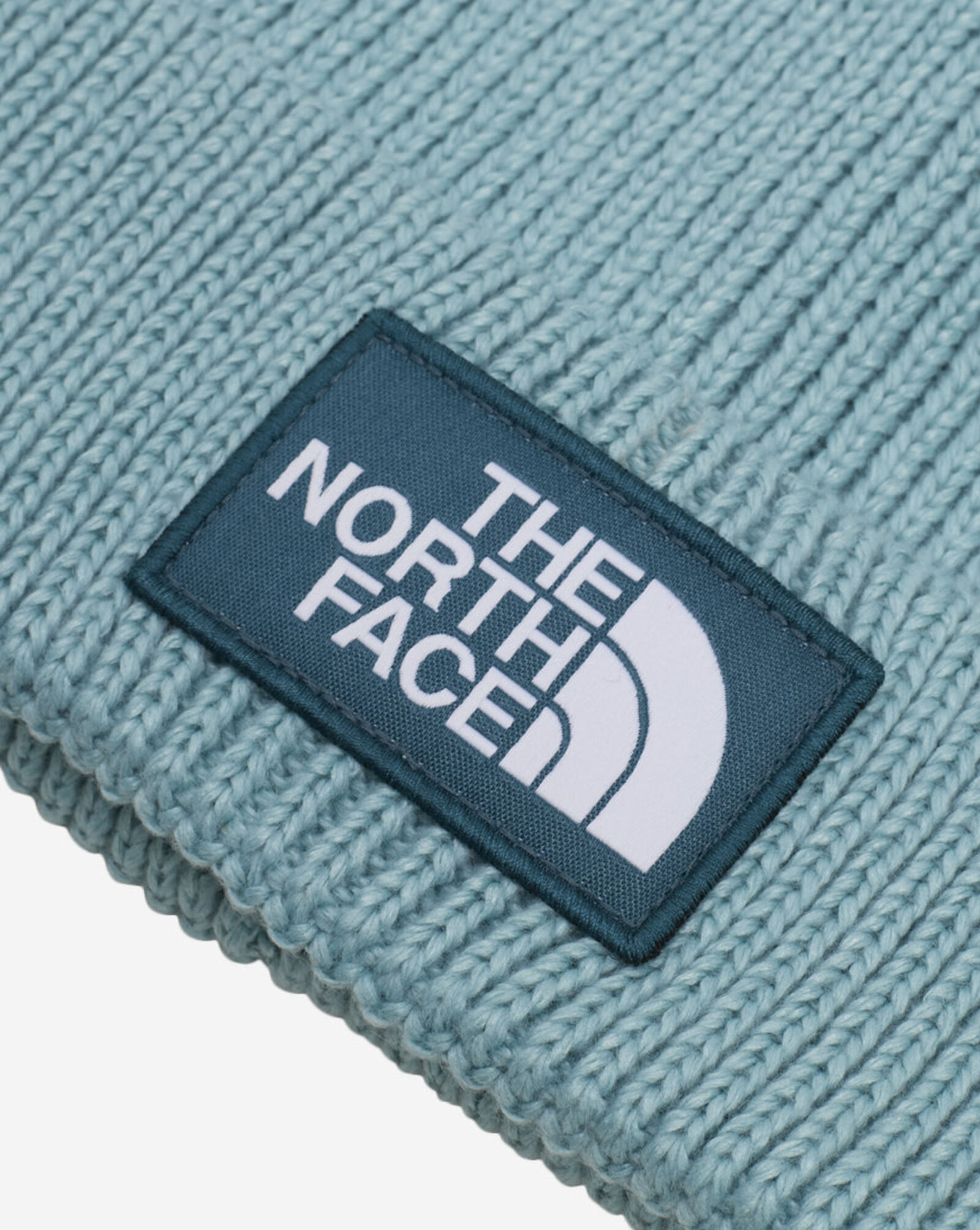 Shop The North Face TNF Logo Box Cuffed Beanie NF0A8CHE-DOU blue ...