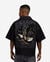 Oversized Cropped Eagle Print Woven Top