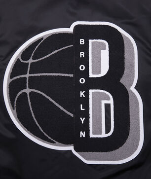 Brooklyn Nets Mash Up Rib Satin Jacket