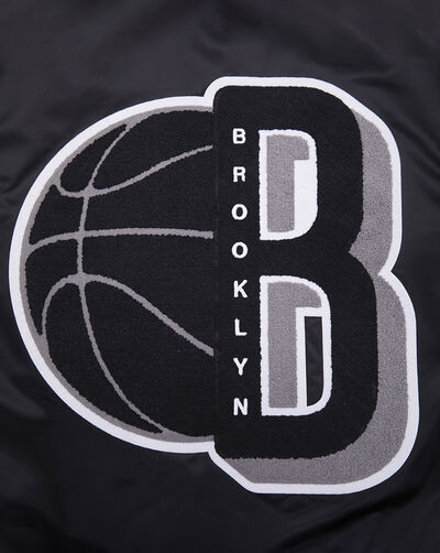 Brooklyn Nets Mash Up Rib Satin Jacket