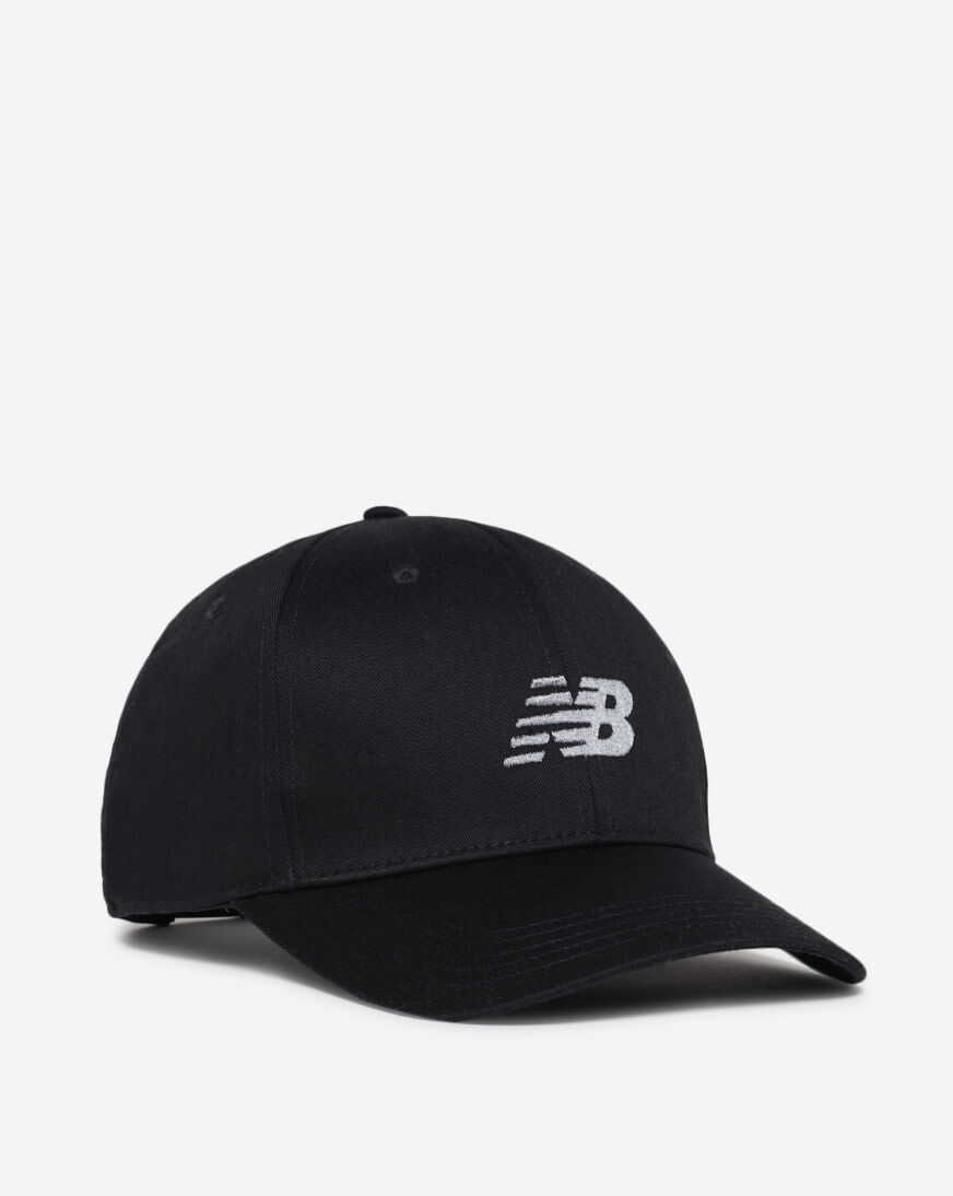 Shop New Balance 6 Panel Structured Snapback Hat LAH41013-BK