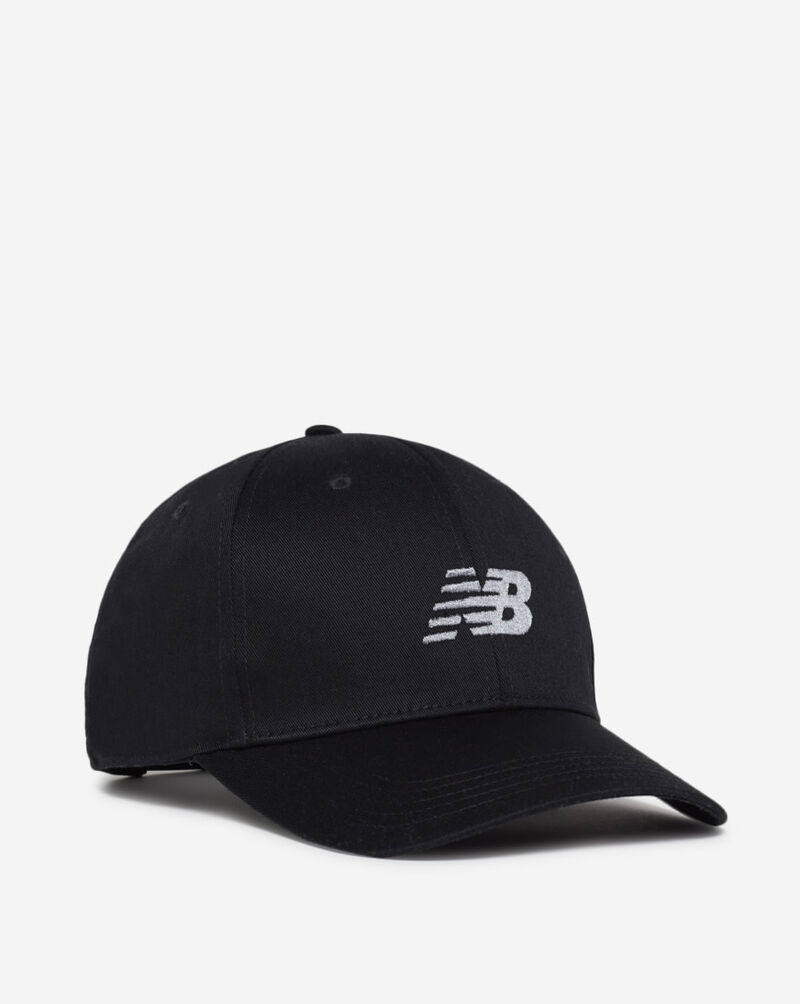 New Balance 6 Panel Structured Snapback Hat LAH41013-BK Black 1