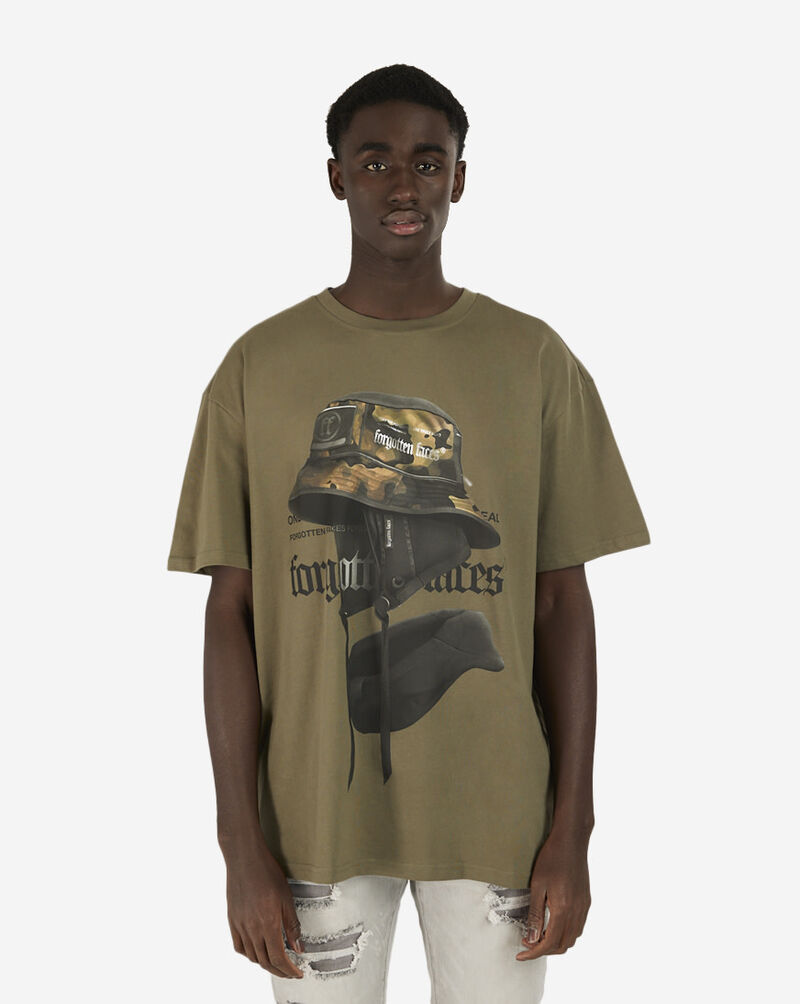 Forgotten Faces Ghost Tee FOF0103-OLV Green 1