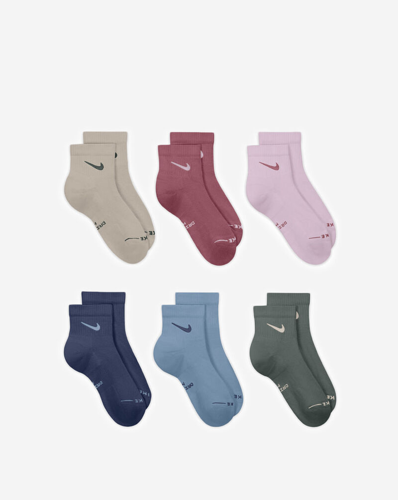 Nike Everyday Plush Cushion 6Pk Ankle Socks HQ8031-916 Multi 3