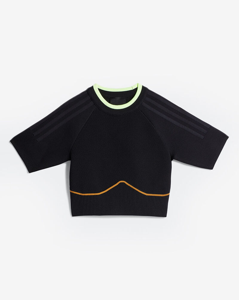 adidas IVY PARK Knit Crop Top GV4832 Black 1