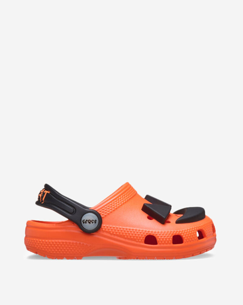 Crocs Grade School Classic Jack O' Lantern Lights Clog 211685-810J Orange 3