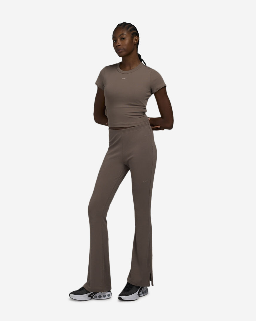 Shop Nike NSW Chill Knit Rib Pant FQ2113-233 brown | SNIPES USA