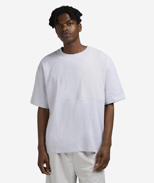 Oversized Contrast Fabric Tee