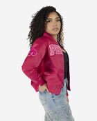 Philadelphia 76ers Triple Pink Satin Jacket