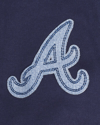 Atlanta Braves Varsity Blues Fleece Crewneck