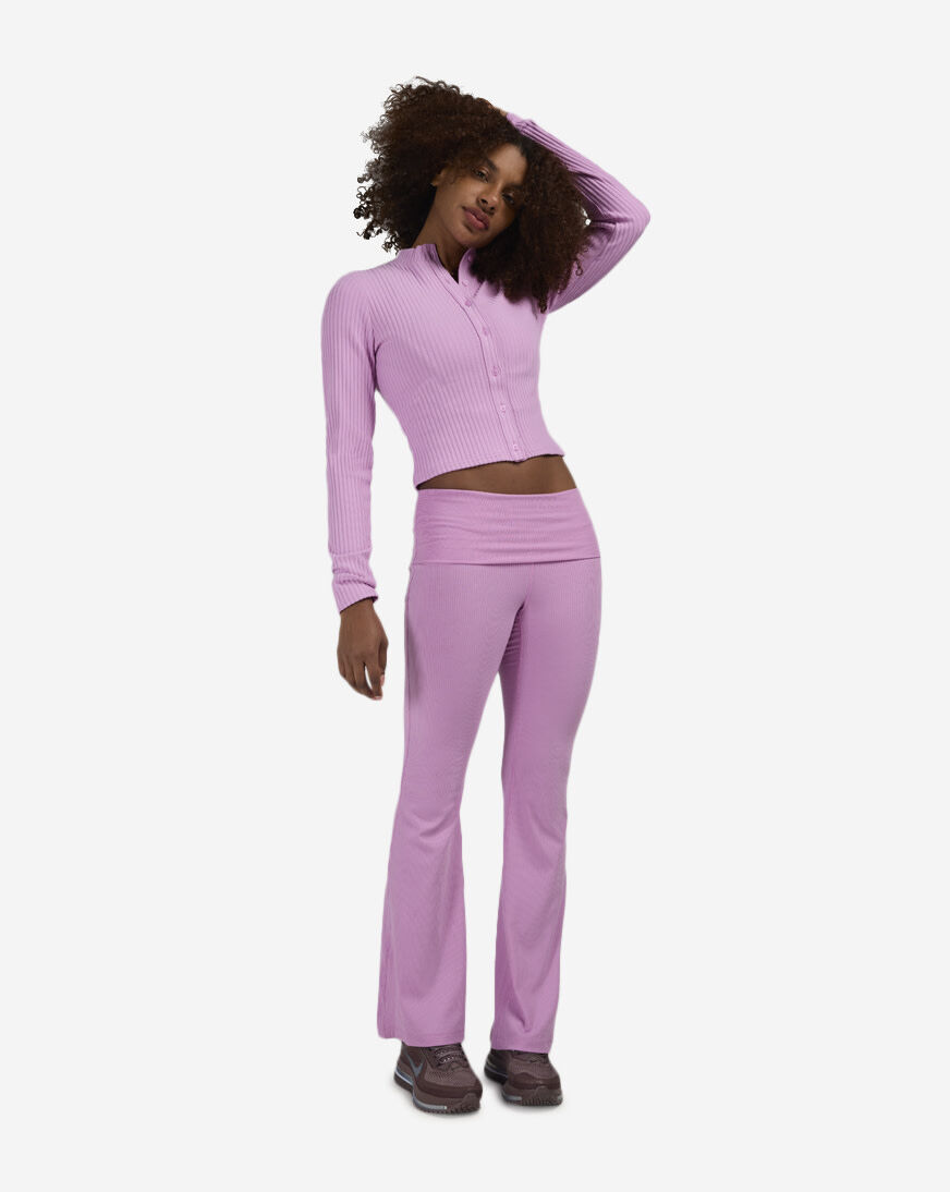 Shop Nike NSW Chill Knit Slim Wide-Ribbed Cardigan IF0234-503 pink
