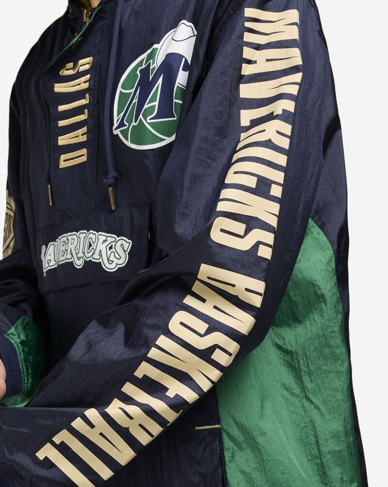 Mitchell  Ness Dallas Mavericks Team OG 2.0 Vintage Logo Anorak Windbreaker OJPO7093-DMAYYPPPNAVY Blue 3