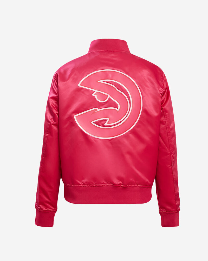 PRO STANDARD Atlanta Hawks Triple Pink Satin Jacket BAHU59238-BPU Pink 2