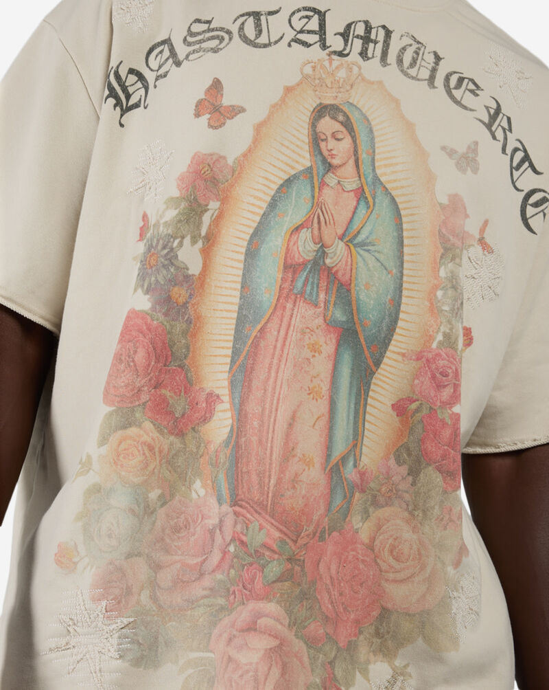 Hasta Muerte Floral Virgin Terry Tee HM26VIRG-01-CRM cream 3