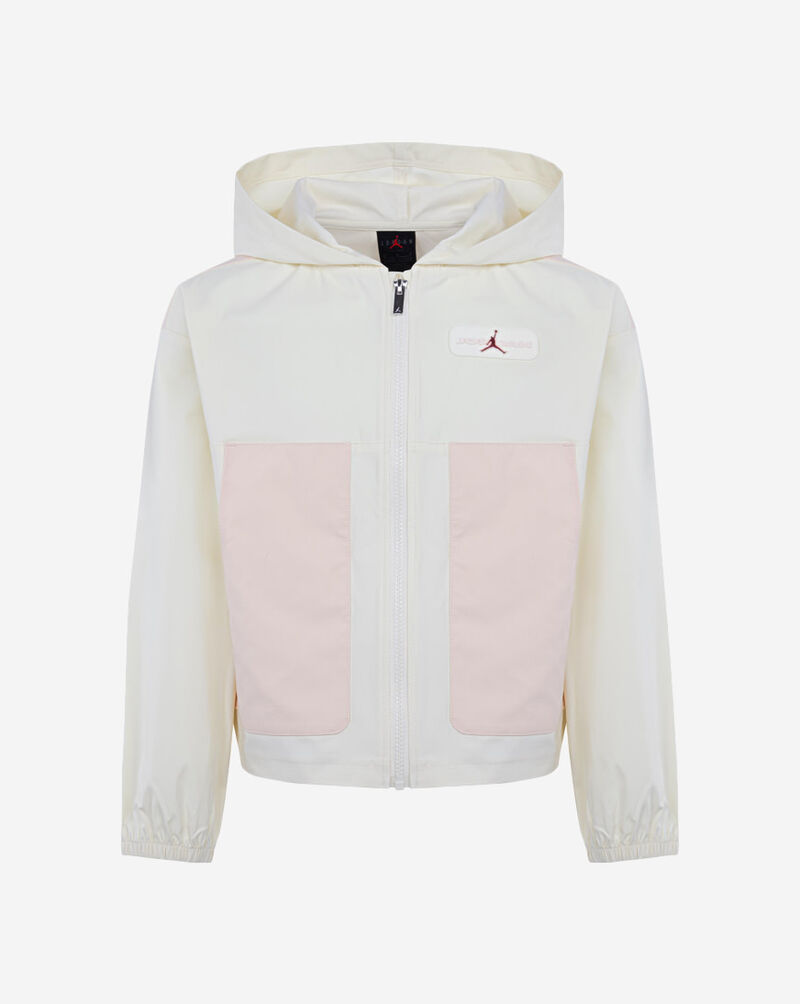 Jordan Big Kids' Crafted Utility Woven Full-Zip Jacket 45D693-W3Z cream 1
