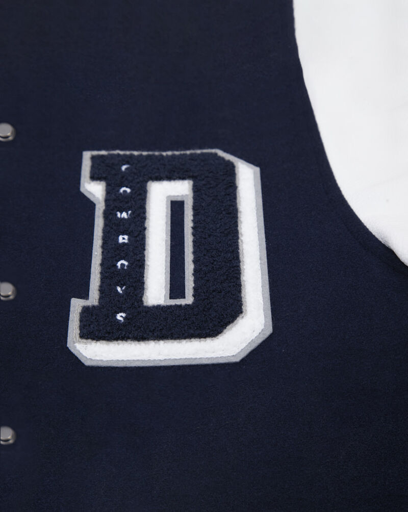 PRO STANDARD Dallas Cowboys Mash Up Rib Wool Varsity Jacket FDCH42386-MNW Blue 2