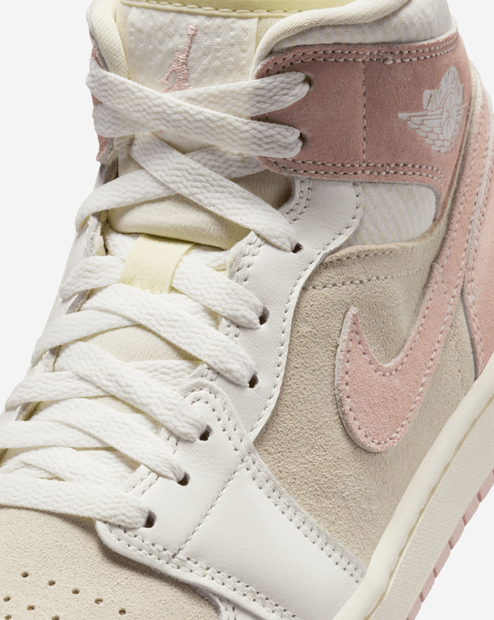 snipes jordan 1 mid pink