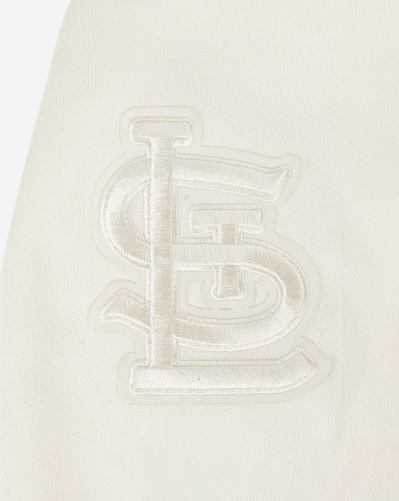 PRO STANDARD Big Boys' St. Louis Cardinals Neutral Fleece Pull Over Hoodie LSCB5315018-EGG cream 4