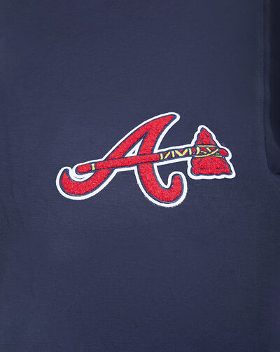 Atlanta Braves Classic Chenille Double Knit Pull Over Hoodie