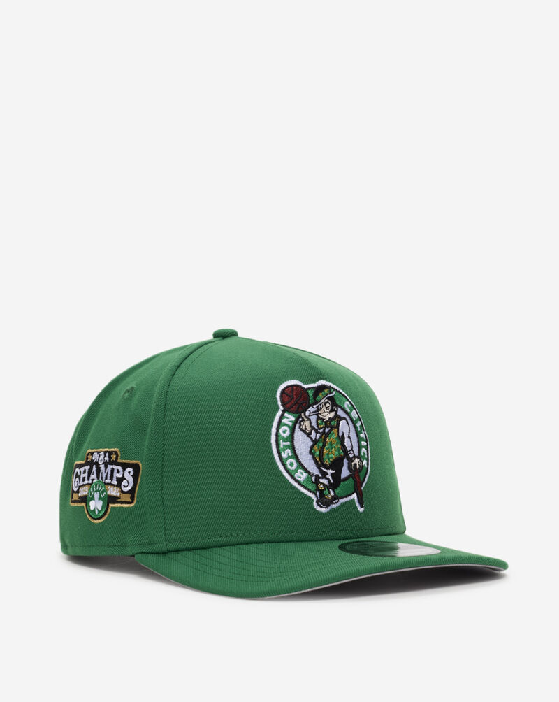 Shop New Era 9Fifty Boston Celtics AFrame Snapback Hat 70893038 green