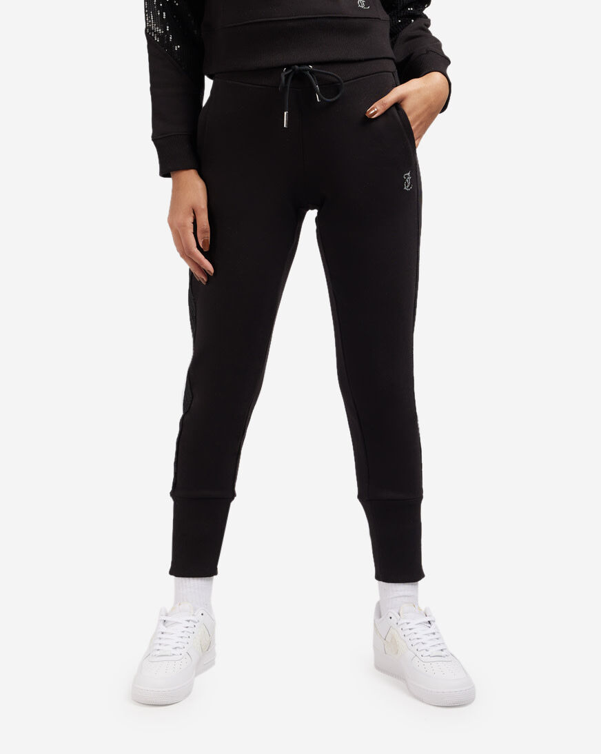 Shop Juicy Couture Solid Wide Cuff Fleece Joggers 110005408