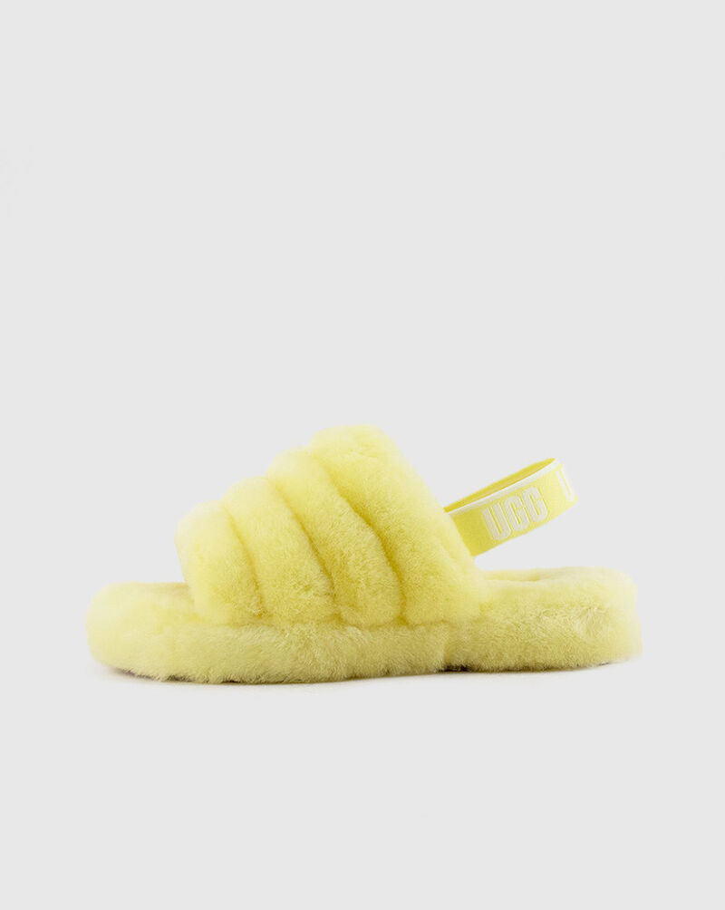 UGG Grade School Fluff Yeah Slide 1098494KLEMA Yellow 1
