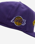 New Era 9Fifty A-Frame Los Angeles Lakers Upside Down Snapback Hat 70904235 Purple 2