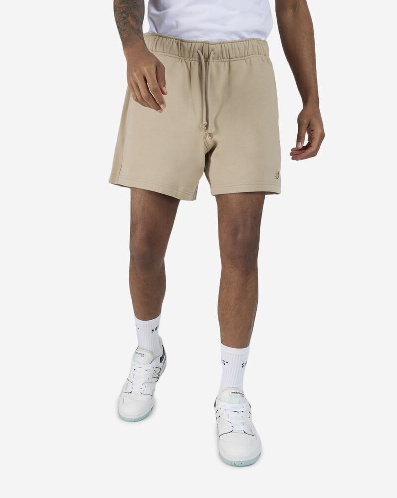 New Balance sport essentials french terry shorts mens nb MS41511-SOT Beige 1