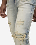 Smoke Rise Slim Vintage Washed Jeans JP23733SN-BLU Blue 3