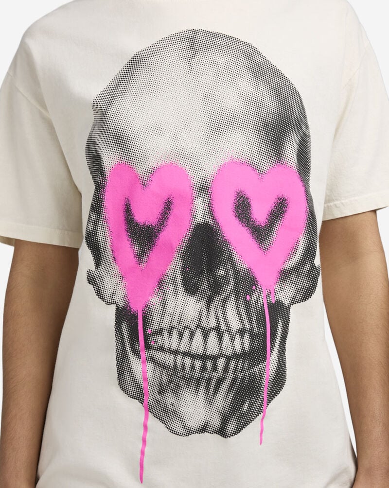 Graphic Tees Skull Heart Eye Drip Tee FTT9410XX cream 3