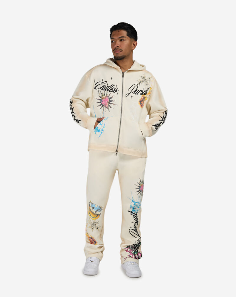 Smoke Rise Endless Pursuit Fleece Pant FP26F542SNZ-DOV cream 4