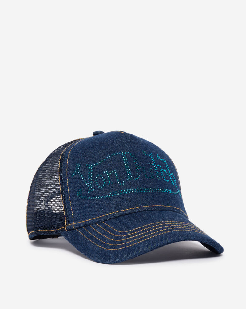 Von Dutch Bling Trucker Hat VDHT338-414 Blue 1