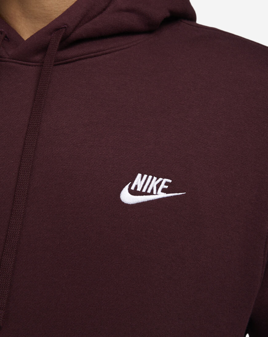 Shop Nike NSW Club Fleece Pullover Hoodie BV2654-652 red | SNIPES USA
