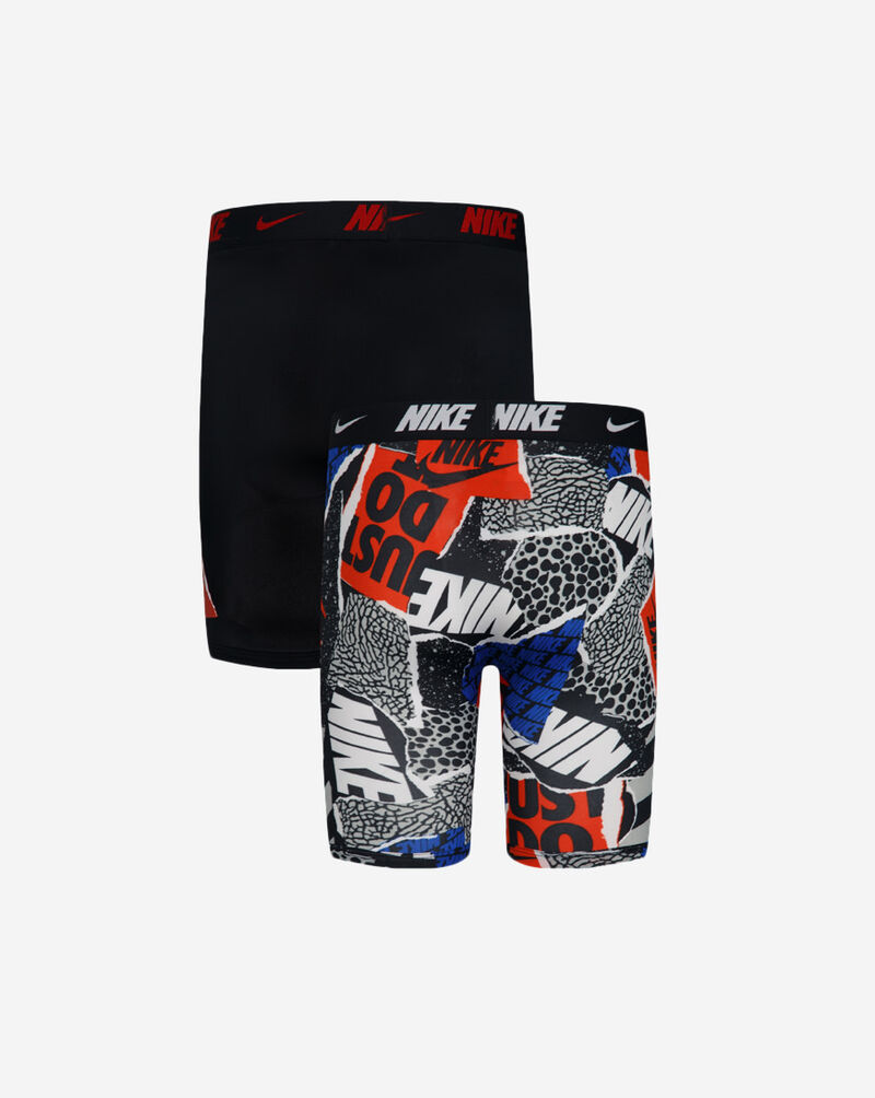 Nike Big Kids' 2PK Printed Long Boxer Briefs 9N1061-R3H Multi 3