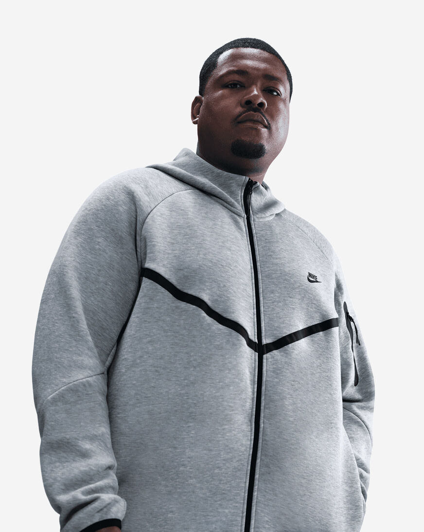 Shop Nike Tech Full-Zip Windrunner Hoodie HV0949-063 grey | SNIPES USA