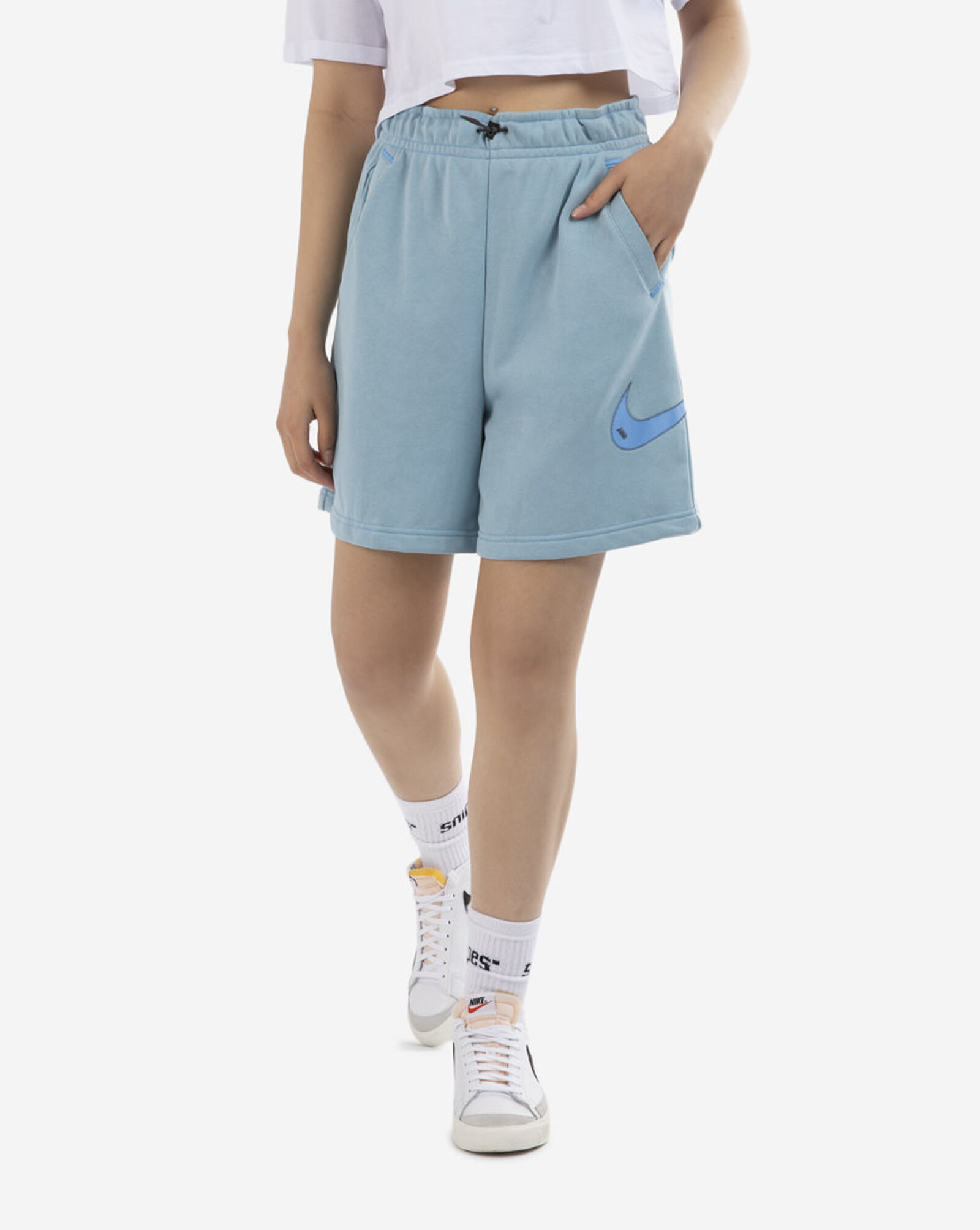 Shop Nike NSW Baller Swoosh Shorts DM6750494 blue SNIPES USA