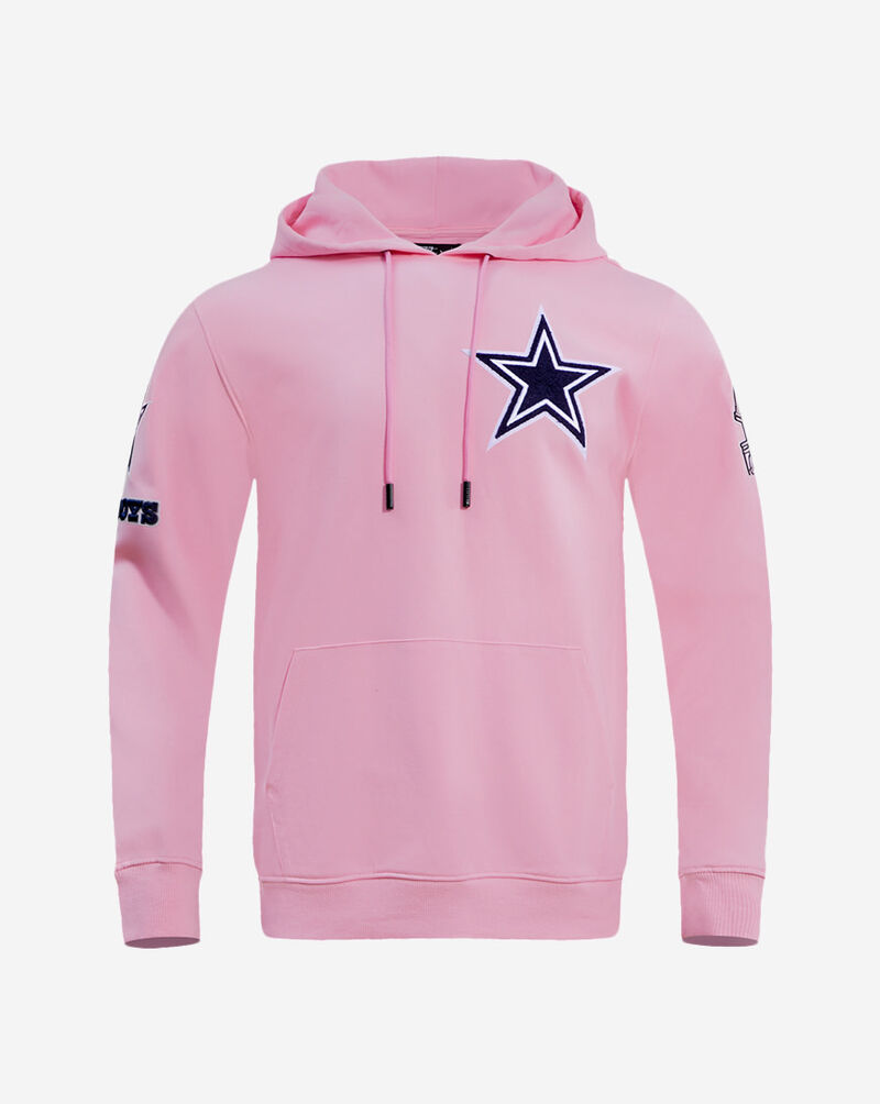 PRO STANDARD Dallas Cowboys Classic Chenille Double Knit Pull Over Hoodie FDC5410295-PNK Pink 1