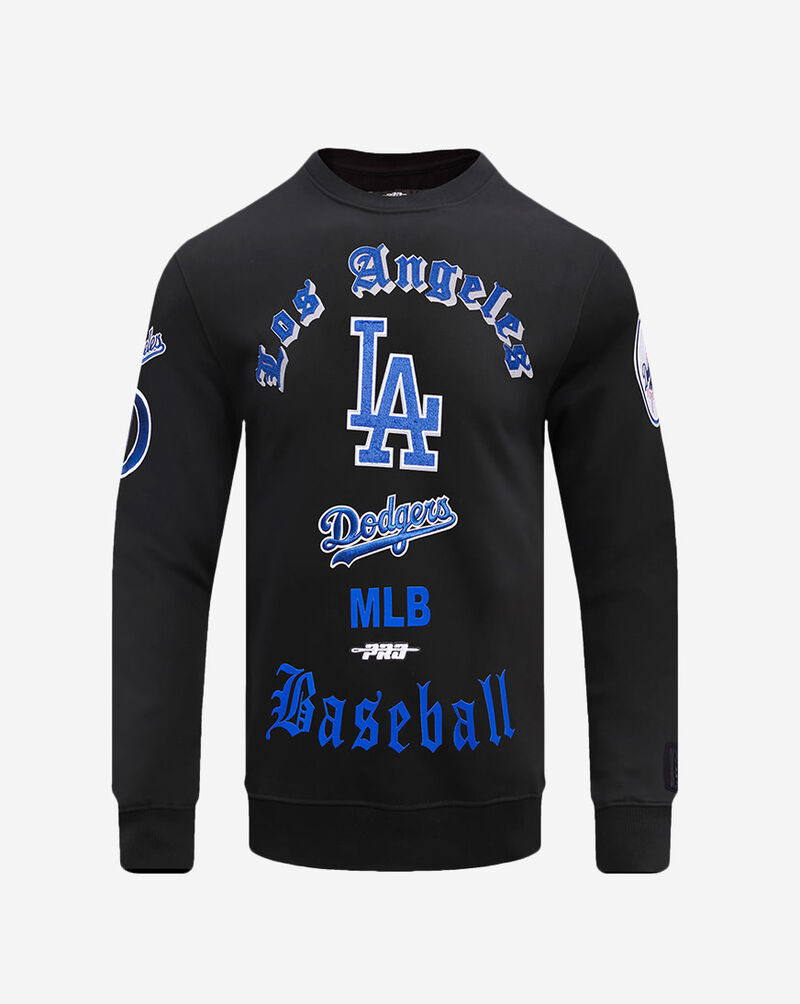 PRO STANDARD Los Angeles Dodgers Old English Fleece Crewneck LLD5314668-BLK Black 1