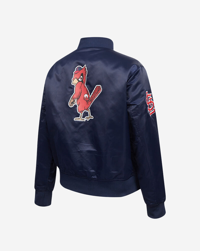 PRO STANDARD St. Louis Cardinals Classic Satin Jacket  LSCU37709-MDN Blue 3