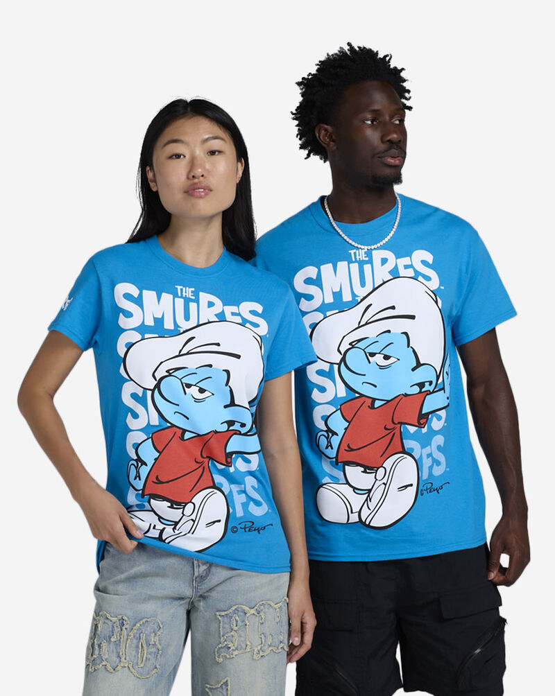 Graphic Tees Big Smurf Tee SMF1630XX Blue 1