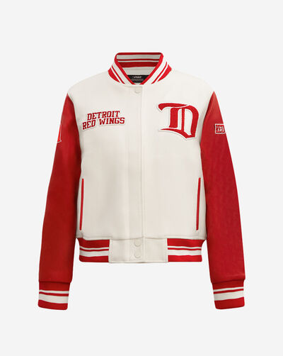 Detroit Red Wings Retro Classic Rib Wool Varsity Jacket