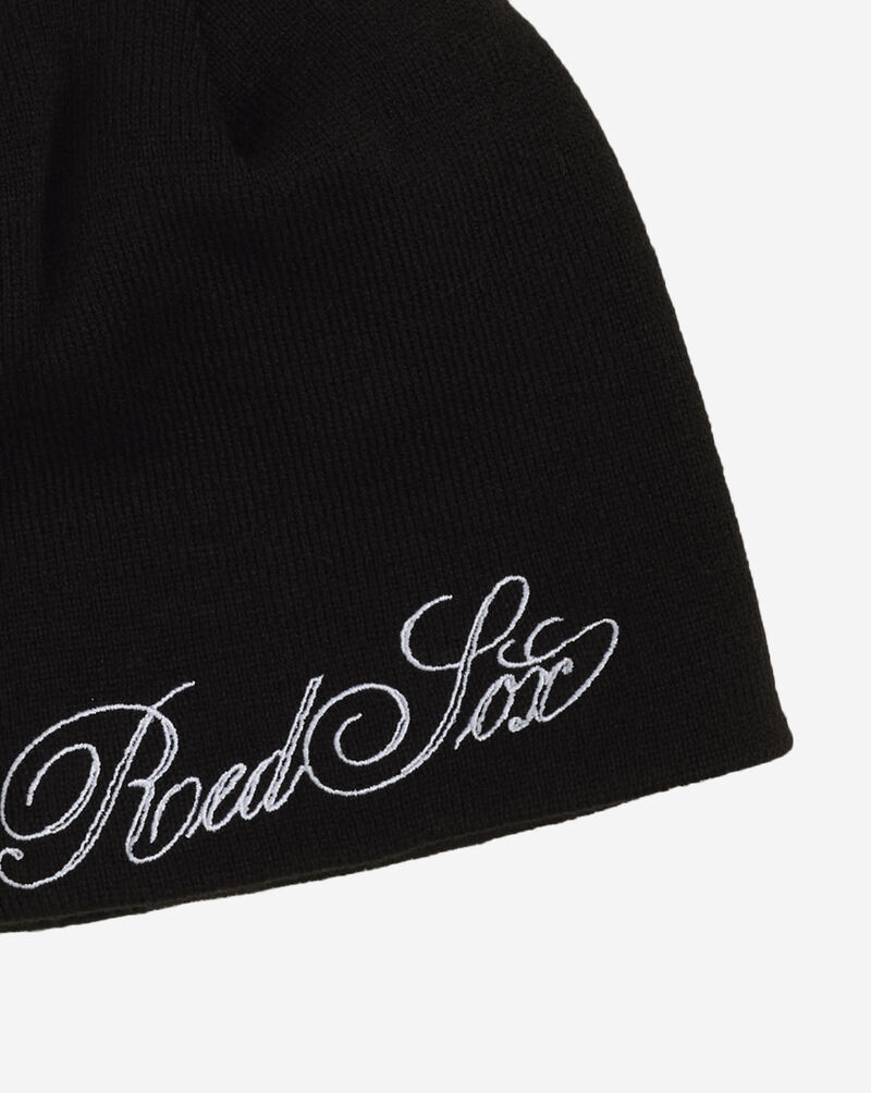 New Era Boston Red Sox Script Oversized Logo Knit  60981484 Black 2