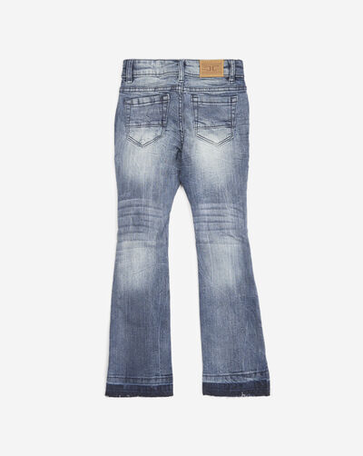 Kids' Distressed Stacked Denim