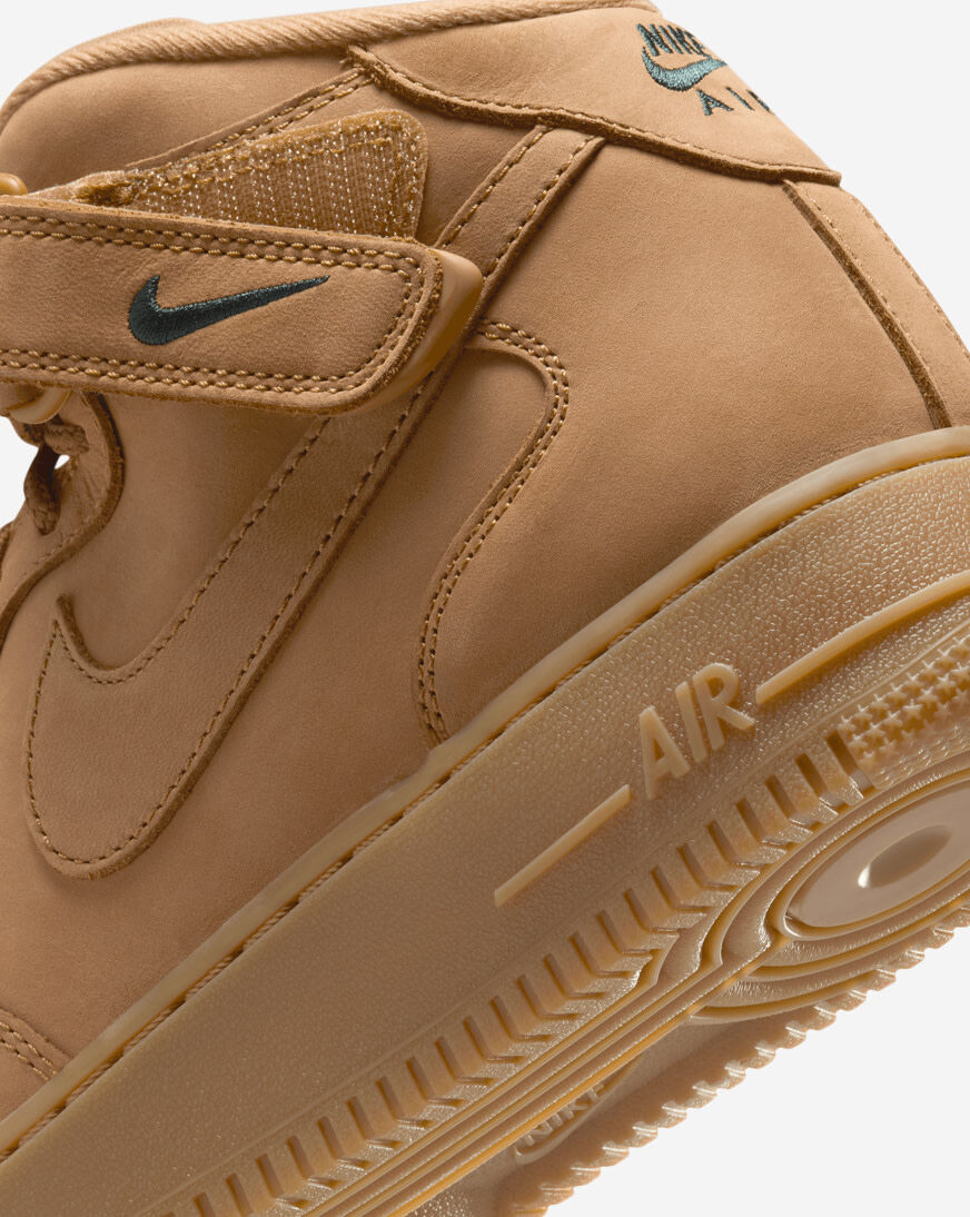 nike air force one mid brown