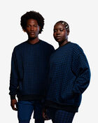 adidas IVY PARK Allover Print Crewneck Sweatshirt  HH9521 Blue 1