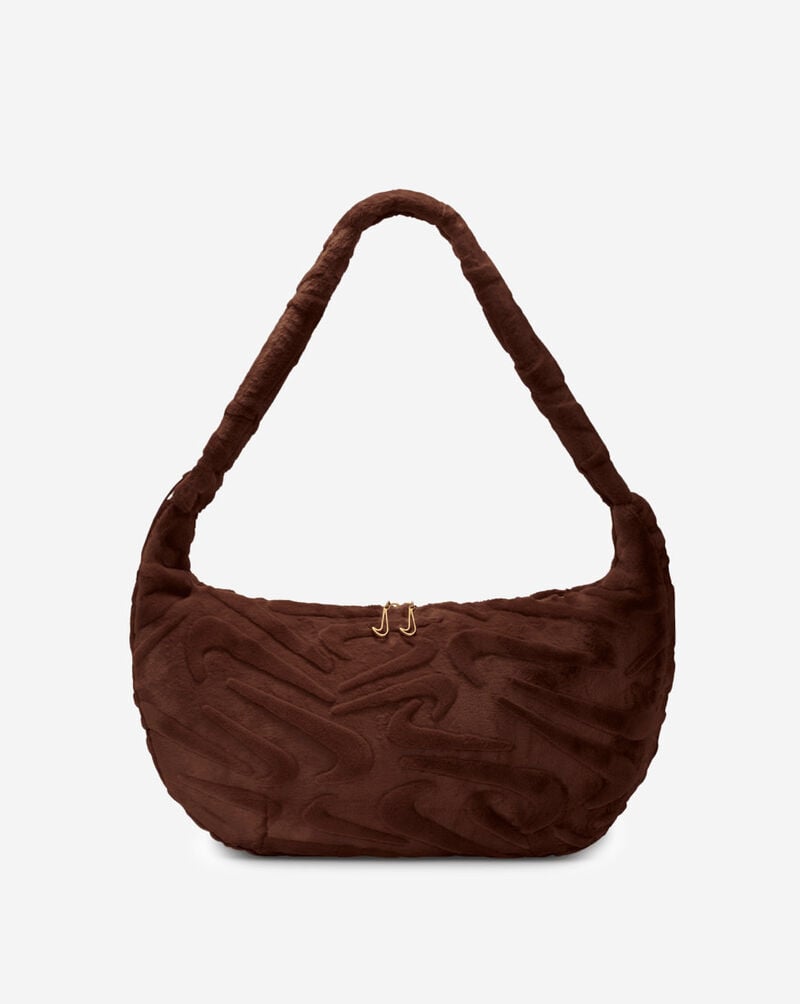 Nike NSW Faux Fur Slouchy Bag HQ7515-265 Brown 1